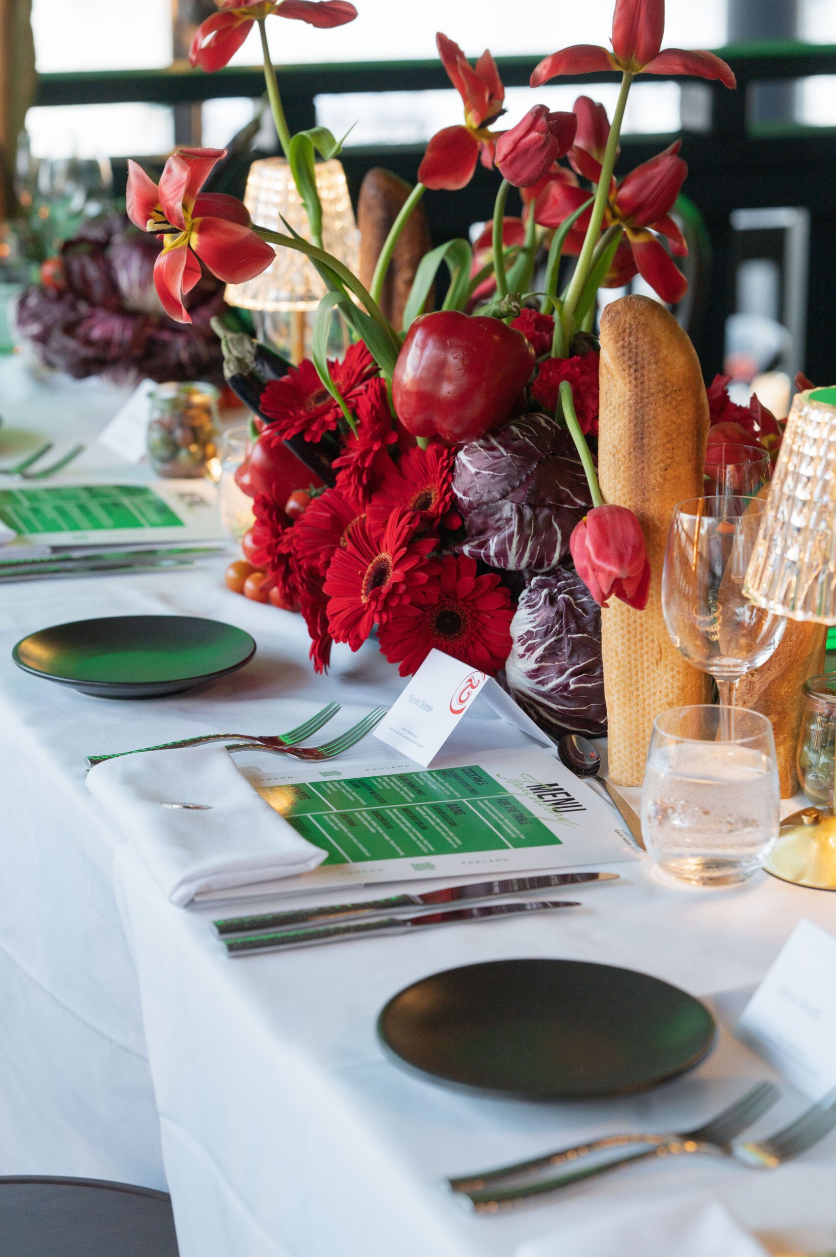 Tanqueray dinner table styling
