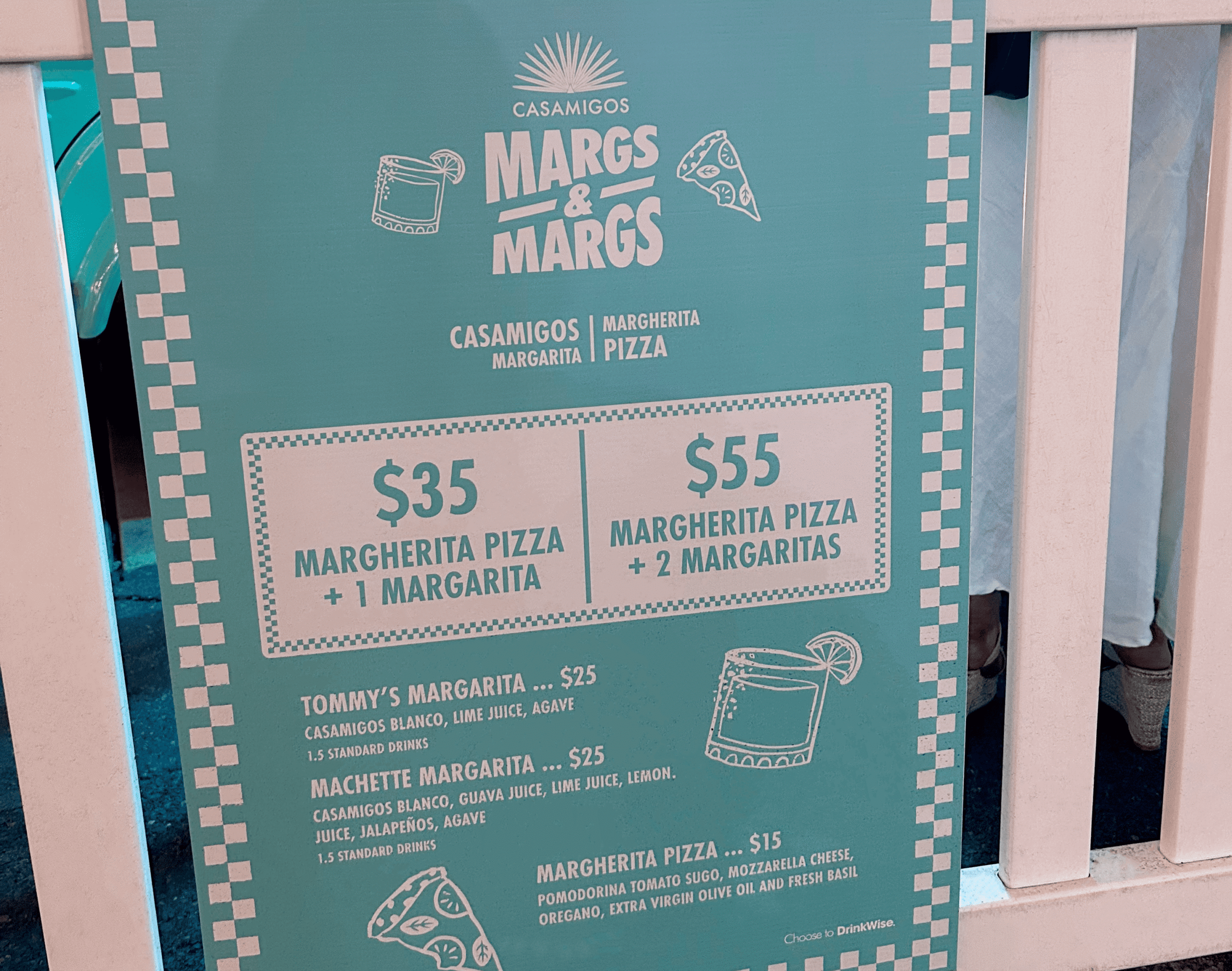 Casamigos Margs x Margs menu