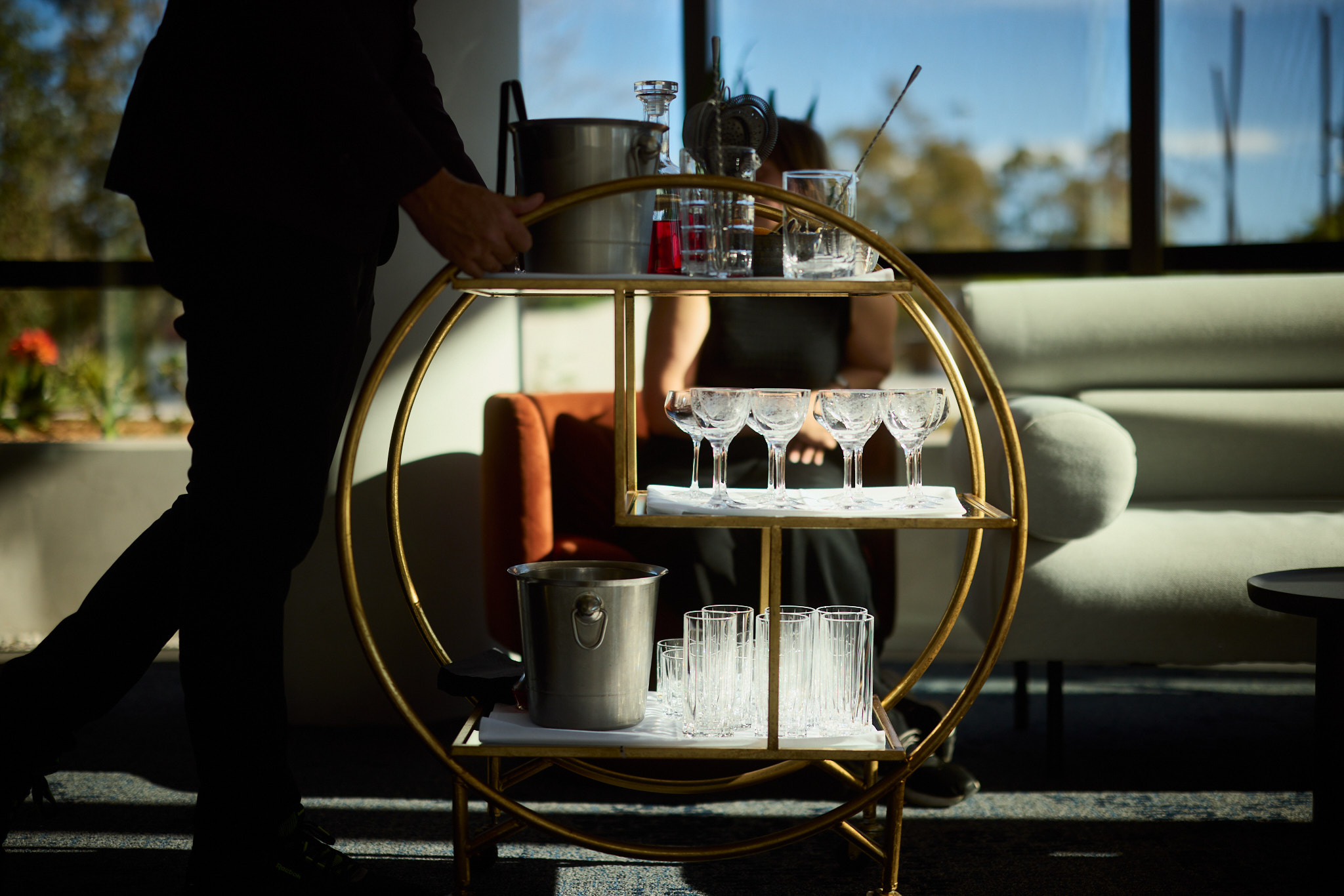 Cocktail trolley signature experience