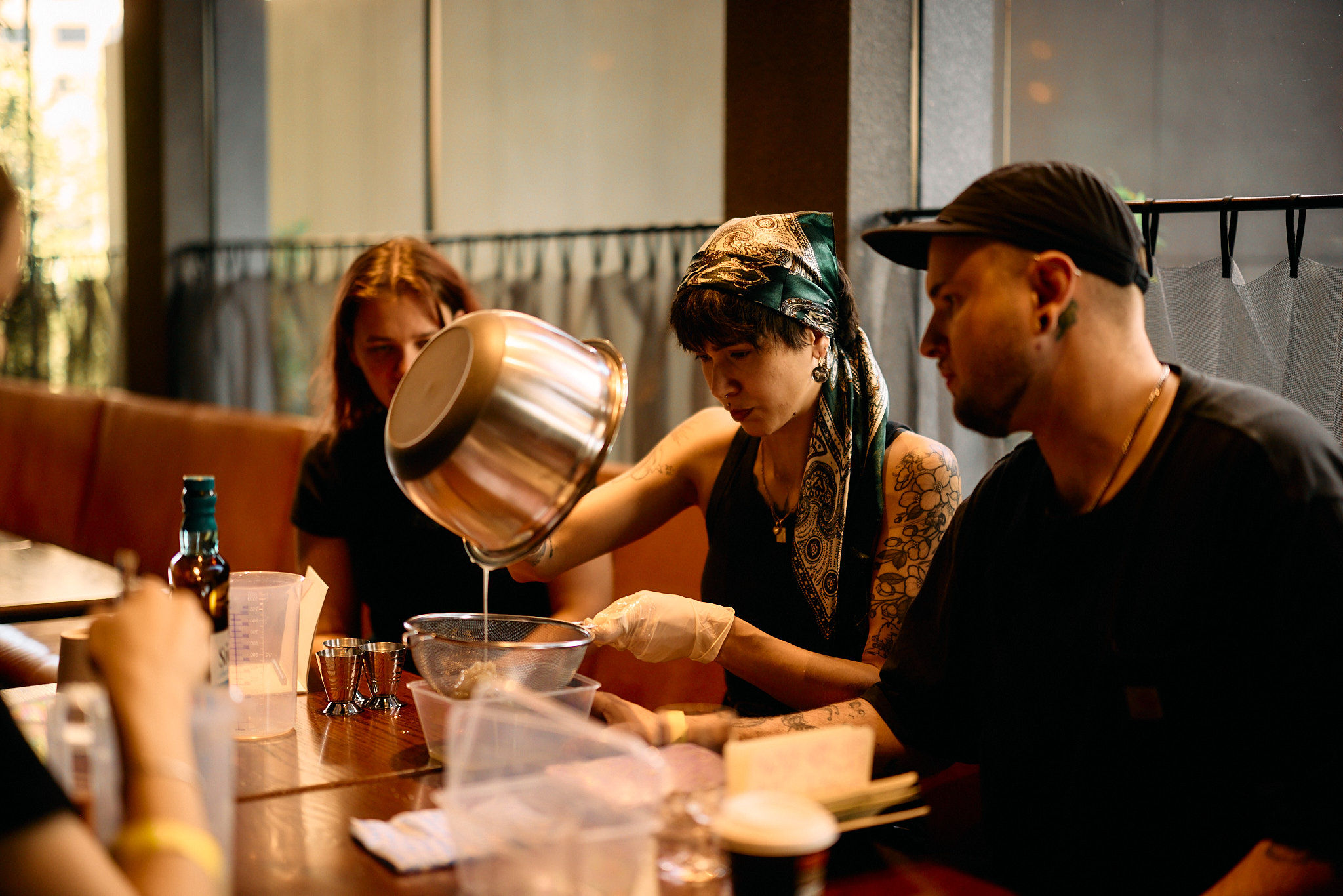 Bartenders mixing apples at Diageo Bar Academy x World Class Roadshow 2026 in Melbourne