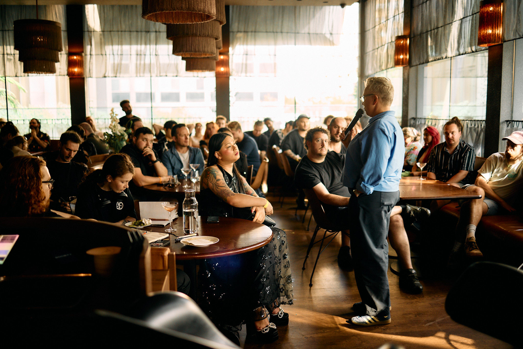 Kate McGraw speaking at Diageo Bar Academy x World Class Roadshow 2026 in Melbourne