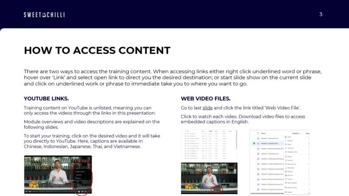 MEA APAC Bar Training Content how to access