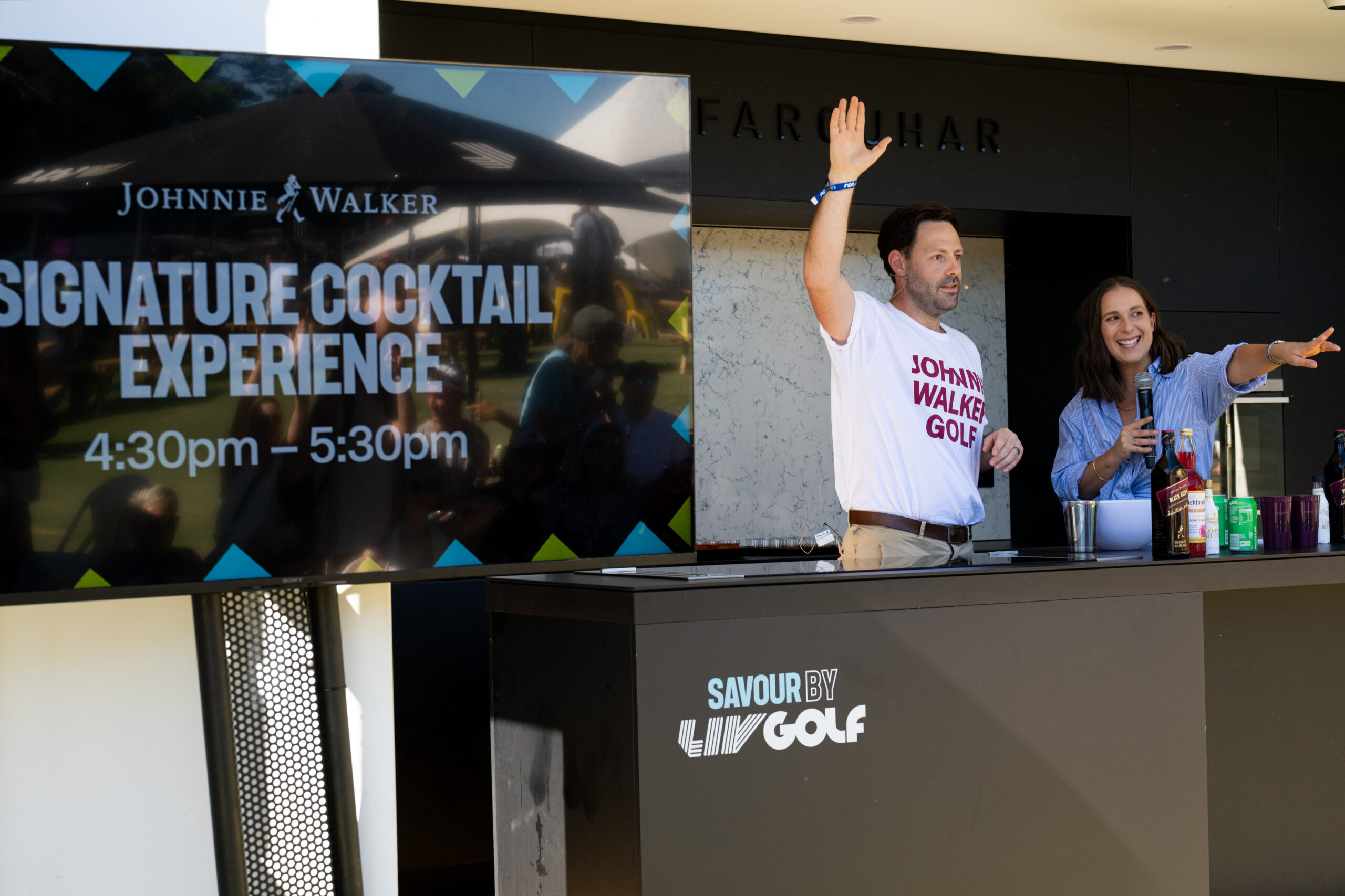 Johnnie Walker Signature cocktail experiences at LIV Golf